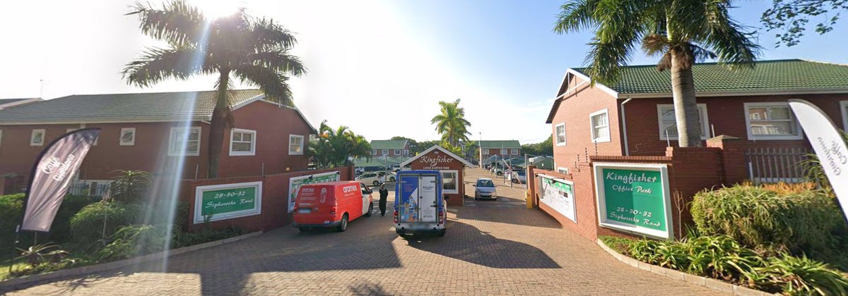 Entrance to Kingfisher Office Park on Siphosethu Road, Mt Edgecombe, home to the Freight Trans Logistics Durban office